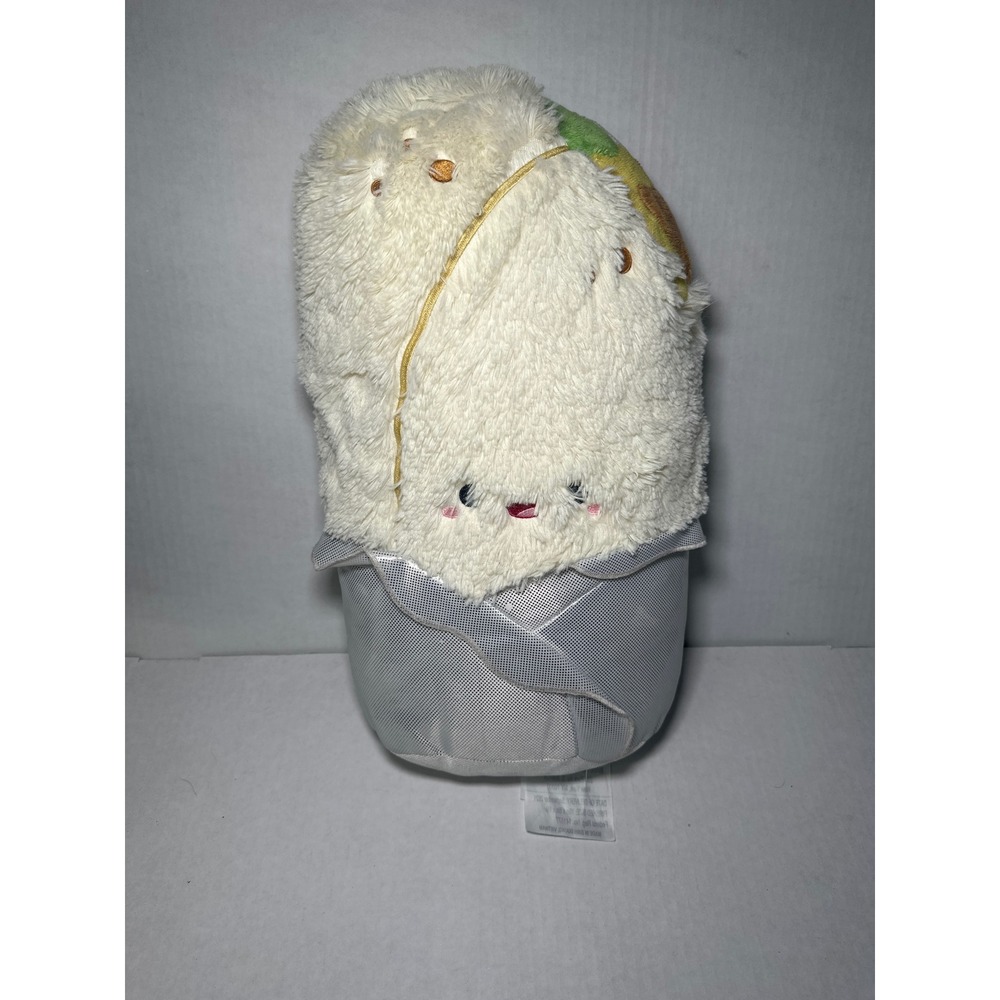 Squishable Comfort Food Burrito Plush 18 Inch Large Stuffed Toy Silver Foil Rice